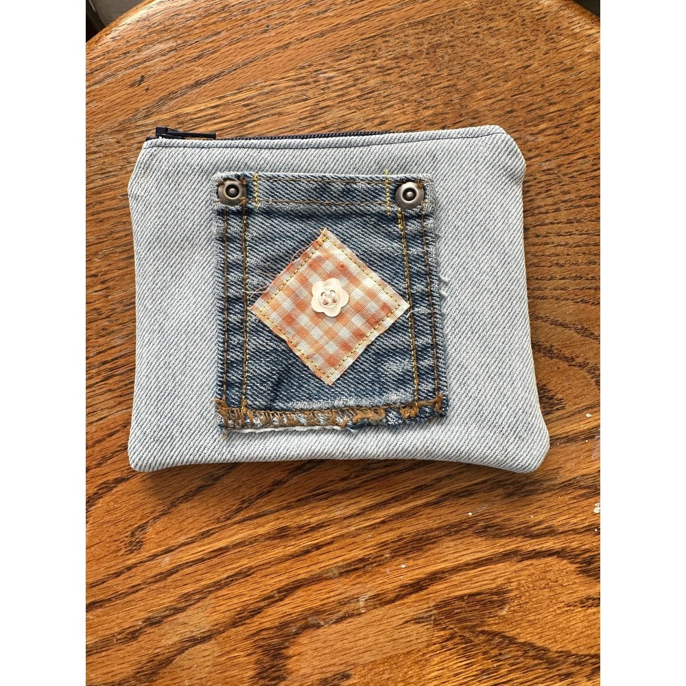 Handmade‎ Upcycled Denim Coin Purse - Jean Wallet